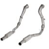 Sport exhaust NISSAN GT-R DOWNPIPE / LINK Pipe Set (SS) for Stock Turbochargers 2008 - 2020 Akrapovic