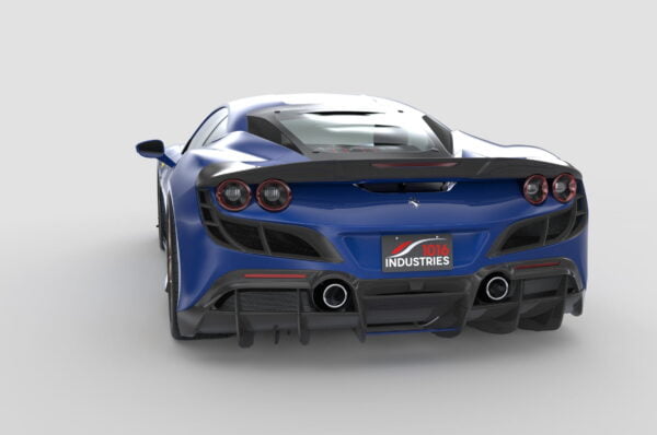 Ferrari F8 1016 Industries carbon fiber rear diffuser Difuzor spate fibra carbon Ferrari F8 1016 Industries