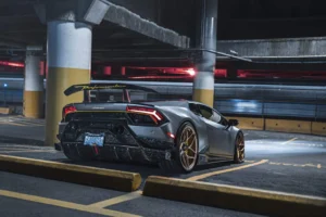 Lamborghini Huracan Performante 1016 Industries forged carbon rear bumper diffuser