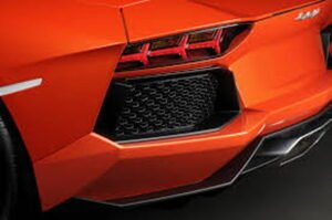 Carbon fiber rear ventilation grills Lamborghini Aventador LP700 1016 Industries
