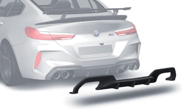 Rear bumper carbon fiber diffuser BMW M8 Gran Coupe F93 ZACOE Bara spate fibra carbon difuzor BMW M8 Gran Coupe F93 ZACOE