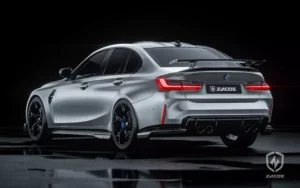 Rear bumper carbon fiber BMW M3 G80 ZACOE diffuser