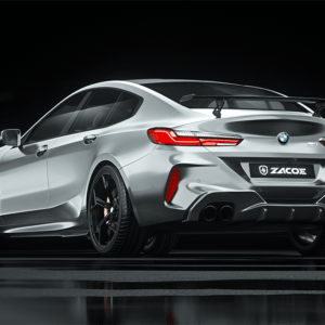 Rear bumper carbon fiber diffuser BMW M8 Gran Coupe F93 ZACOE Eleron spoiler lip fibra carbon BMW M8 Gran Coupe F93 ZACOE