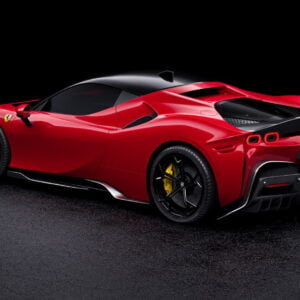 Carbon fiber rear bumper elements Ferrari SF90 Stradale ZACOE Eleron spoiler fibra carbon Ferrari SF90 Stradale ZACOE