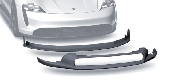 Buza fata front lip fibra carbon Porsche Taycan ZACOE
