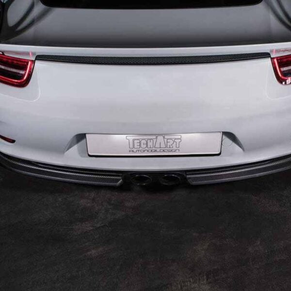 Porsche 911 GT3 RS TECHART carbon fiber rear bumper diffuser Difuzor bara spate fibra carbon Porsche 911 GT3 RS TECHART