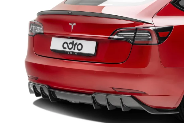 Difuzor bara spate fibra carbon Tesla Model 3 ADRO