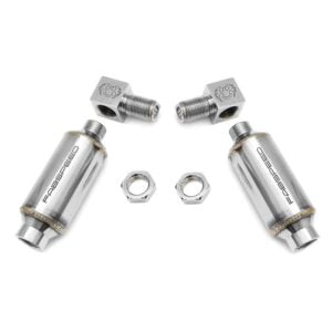 Sport exhaust spacer with Porsche 991.2 Fabspeed catalytic converters