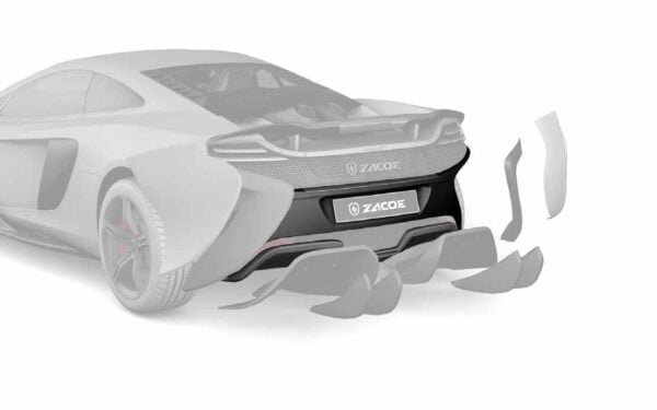 Element central bara spate fibra carbon Mclaren 650S ZACOE