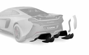 Mclaren 650S ZACOE carbon fiber rear diffuser elements
