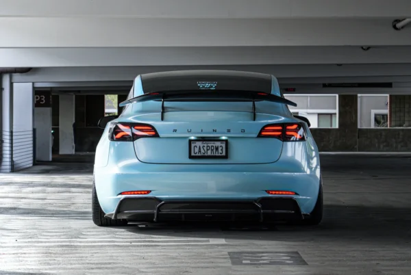 Tesla Model 3 ADRO carbon fiber spoiler Eleron fibra carbon Tesla Model 3 ADRO