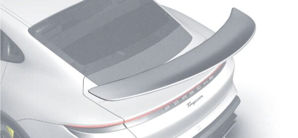 Eleron spoiler lip fibra carbon Porsche Taycan ZACOE