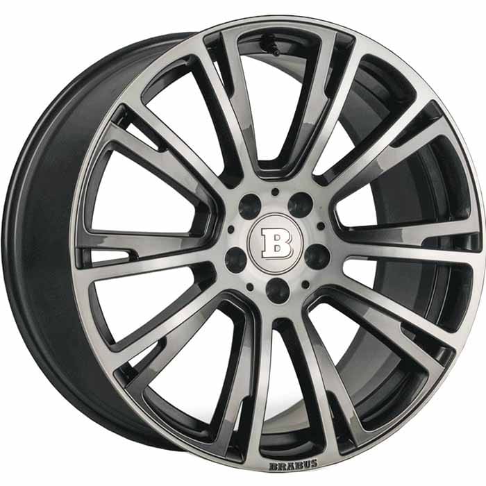 Alloy wheel GLE 23 BRABUS Mercedes Benz Monoblock R Liquid Titanium Smoked Janta aliaj GLE 23 BRABUS Mercedes Benz Monoblock R Liquid Titanium Smoked