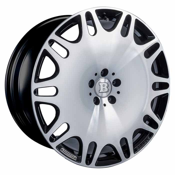 Forged wheel 21 GLE BRABUS Mercedes Black Fully Polished Monoblock M Janta forjata 21 GLE BRABUS Mercedes Black Fully Polished Monoblock M