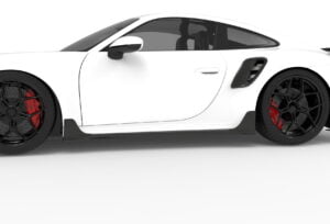 Porsche 992 Turbo S 1016 Industries carbon fiber side skirts