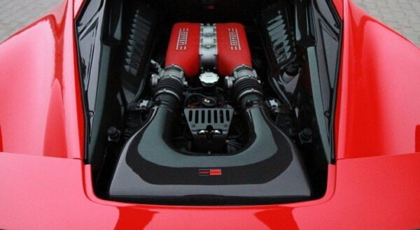 Carbon fiber air intake protection Ferrari 458 Italia Novitec Protectie admisie aer fibra carbon Ferrari 458 Italia Novitec