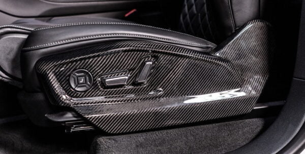 Carbon fiber seat elements Audi SQ8 4M80 ABT Sportline Protectie scaun fibra carbon Audi SQ8 4M80 ABT Sportsline