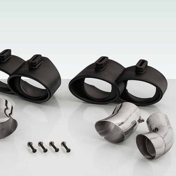 Tips negru evacuare Techart Porsche 911 991 Carrera S Turbo Turbo S GT RS