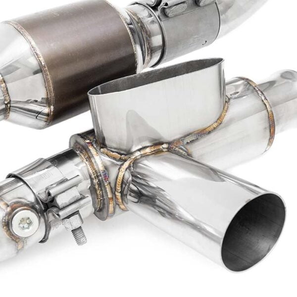 Central drum X-Pipe Porsche 993 Turbo Modular Sport Catalytic Converter Fabspeed Toba centrala X-Pipe Porsche 993 Turbo Modular Sport Catalytic Converter Fabspeed