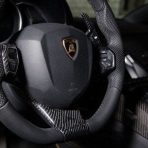 Lamborghini Aventador Roadster Novitec flywheel carbon trims Trim-uri carbon volan Lamborghini Aventador Roadster Novitec