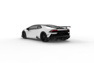 Rear spoiler leg V2 carbon fiber Lamborghini Huracan Evo 1016 Industries