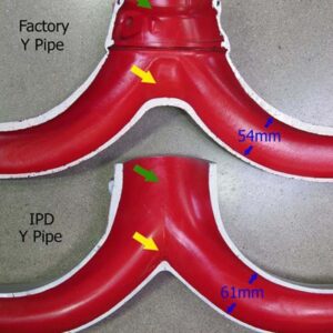 Y pipe Porsche 997.2 Turbo/S IPD Plenum