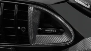 Carbon grill inserts illuminated logo BRABUS SL Class R 232 Mercedes Benz