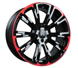 BRABUS 19 Monoblock R Black/Red S Class W/V 223 wheel